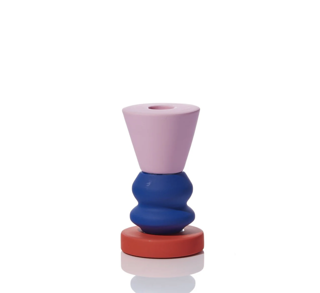 COBALT medium candlestick holder - Cobalt
