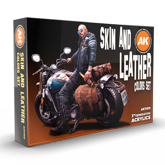 AK 3rd Gen Paintset: SKIN AND LEATHER COLORS SET