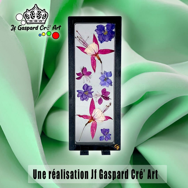 Petit Cadre a Posé 9 x 24 🌺 &quot;Cœur de Fleur&quot;