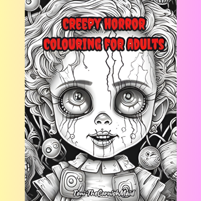 Creepy horror colouring 