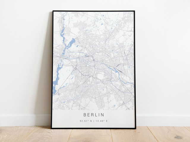 Berlin Stadtkarte | Druck | Poster