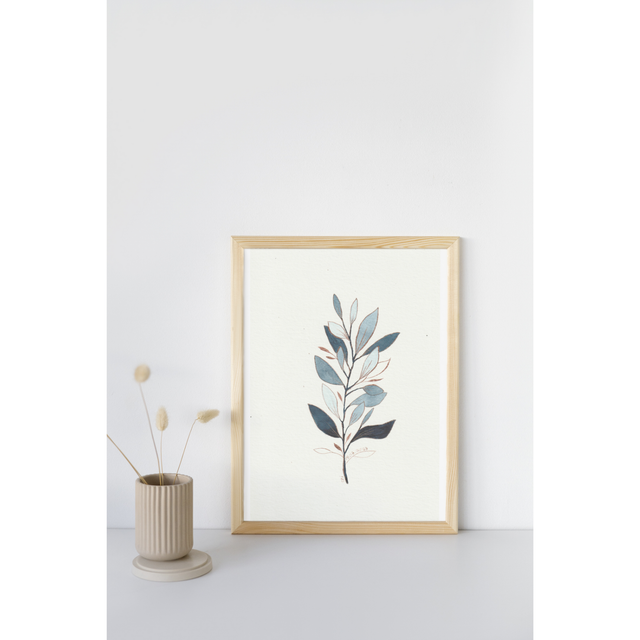 Branche d&#039;olivier - indigo