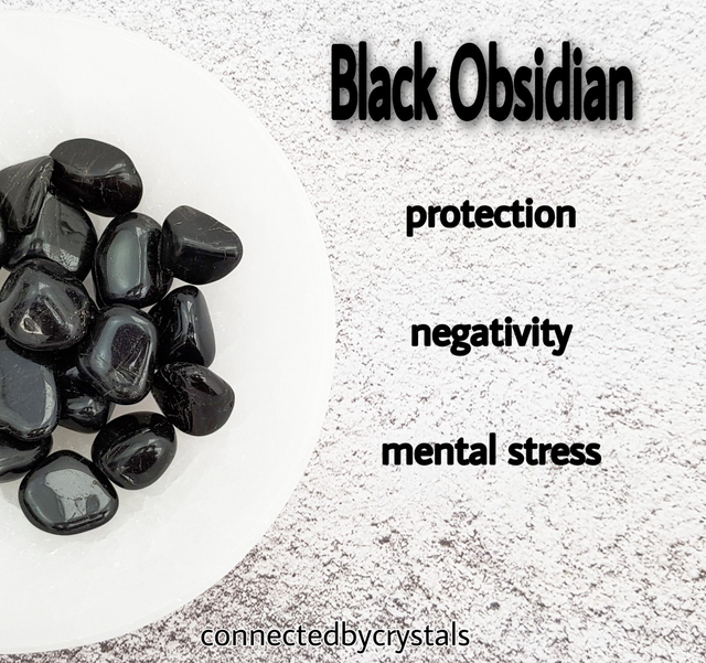 Black Obsidian Tumblestone