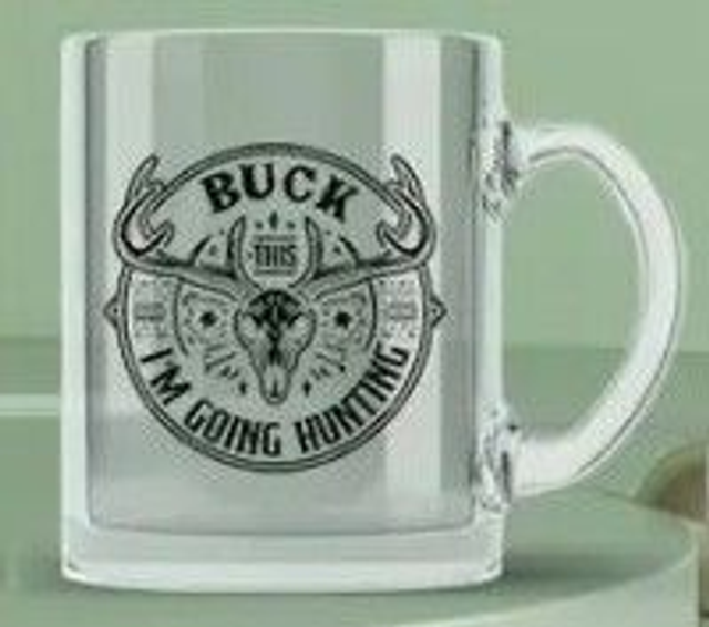 ENGRAVED - 11oz Glass Coffee Cup