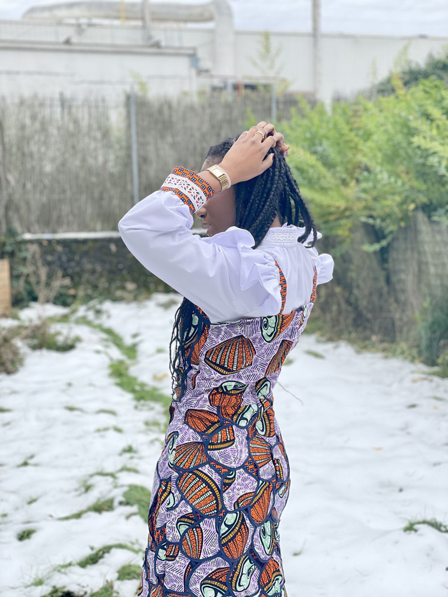 Chemise blanche col montant plissé + WAX 