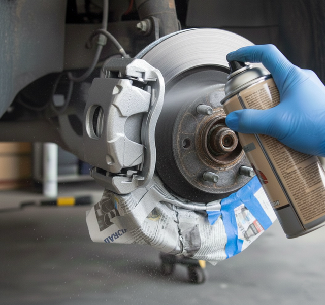 🎨 barvy LAK NA BRZDOVÝ TŘMEN K2 400 ML STŘÍBRNÁ - Lak na brzdové třmeny a bubny K2 L346SR