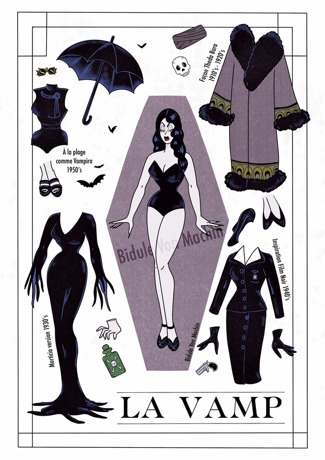 Carte Postale « Vamp »
