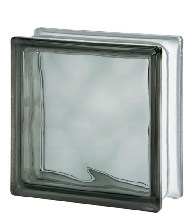 Basic Grey Wave Glass Block 