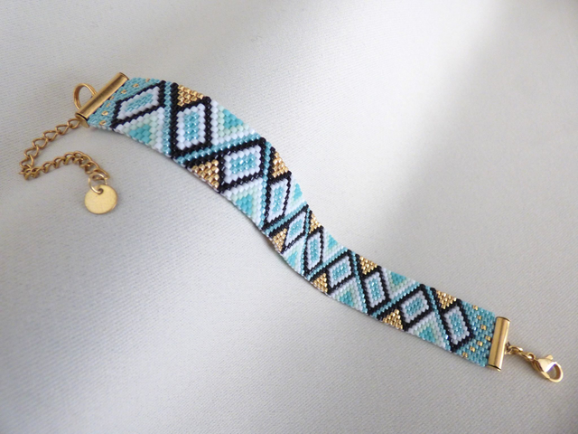 Bracelet Tribal Sunset - bleu