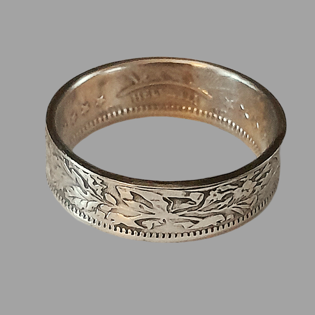 Swiss Two Francs 1972 Coin Ring      