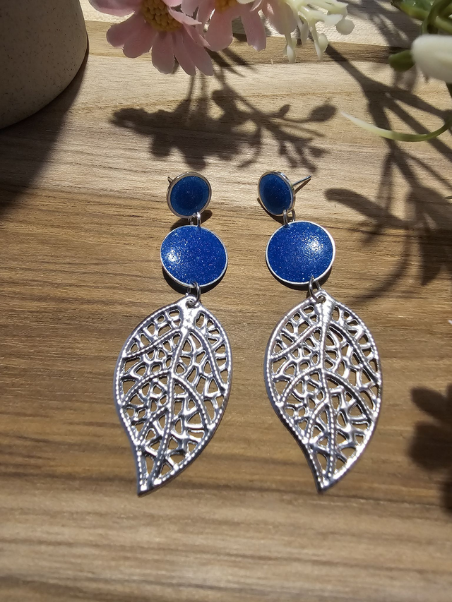  Légèreté Bohème &quot;Éclats de Feuilles&quot;– Boucles d’oreilles feuille ajourée 