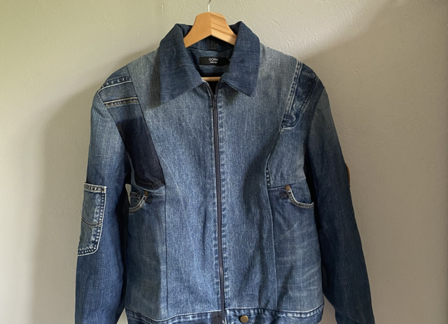 Veste en jean recyclé