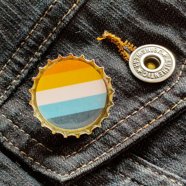 AroAce - Bottle Cap - Pin - [PIN-GF-BC]