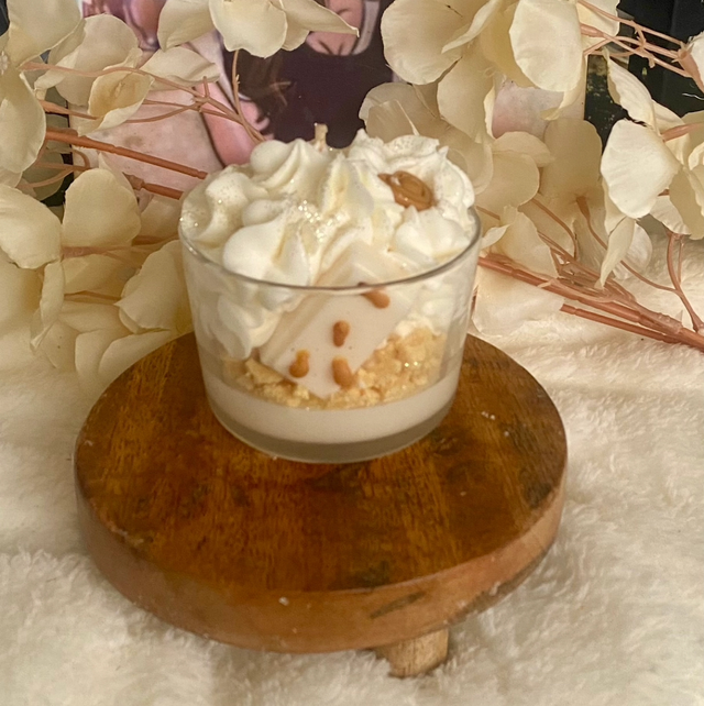 Bougie gourmande nougat blanc 