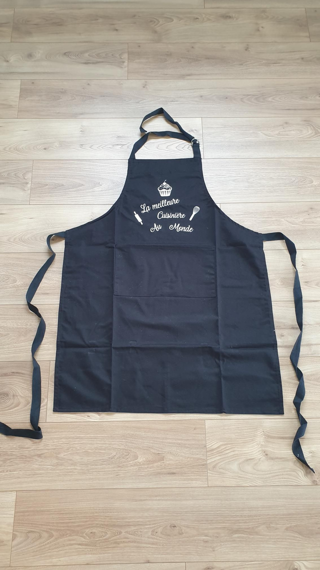 Tablier de cuisine noir