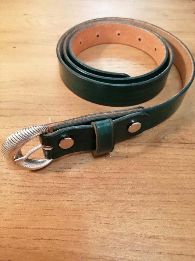 Ceinture vert femme T.40/42 90 cm