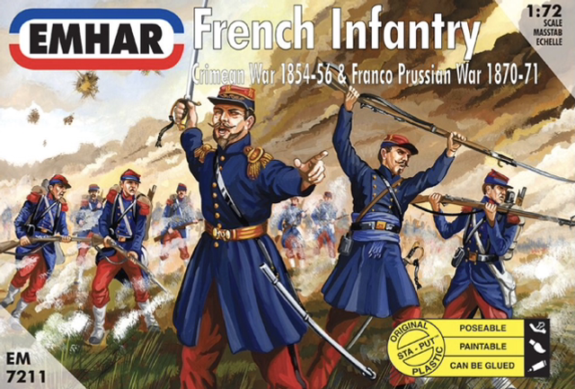 EMHAR  PKEM7211 1:72 French Infantry Figures