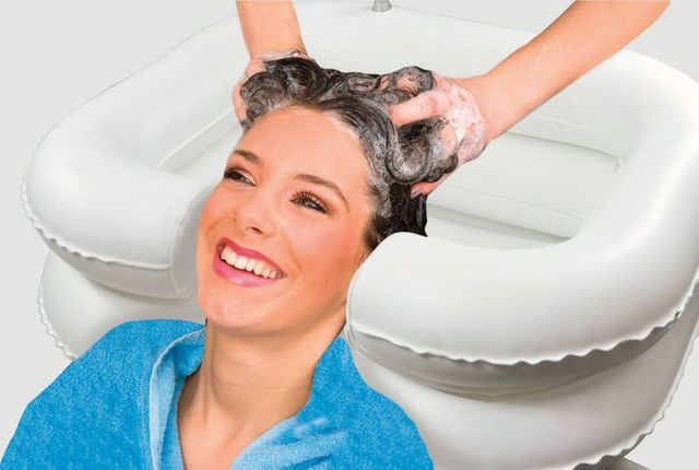 Cuvette gonflable pour shampooing – Bac portable sans perçage