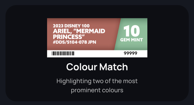 Ace Grading Colour Match Label