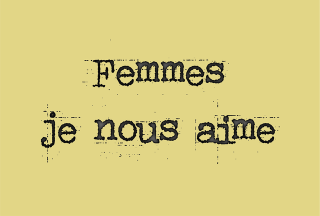 Carte Femmes je nous aime