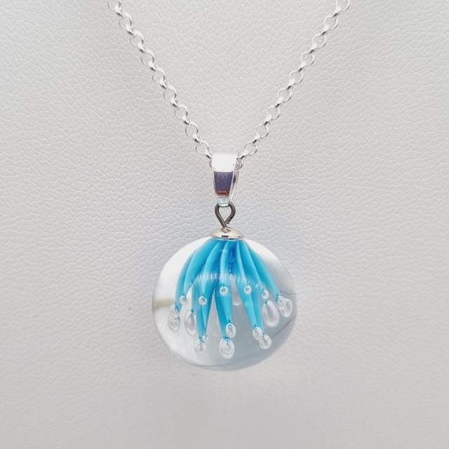 Pendentif Ariel bleu