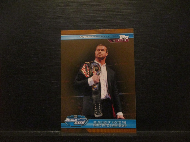 Dolph Ziggler Vacates The United States Championship - Brown Champions Original Trading Card #80