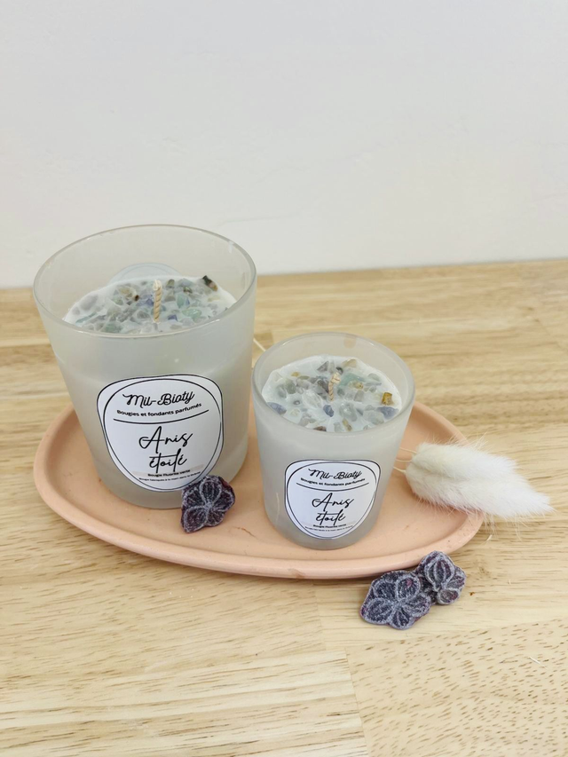 Bougie Fluorite verte : Anis étoilé