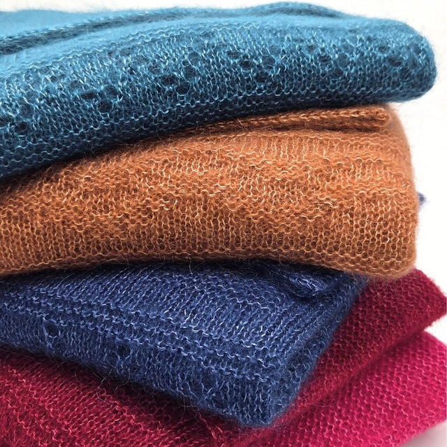 Poncho Mohair et soie