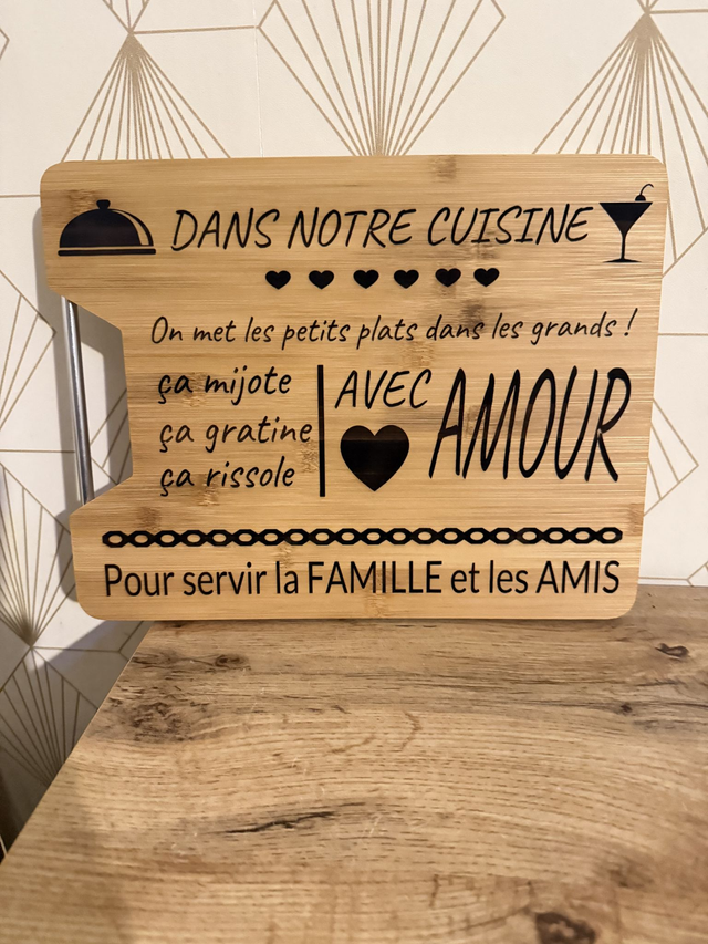 Planche a découper 32,5x25 cm 