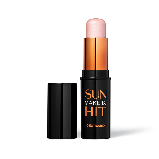 Make B. Iluminador Facial em Stick SUN HIT cor rose