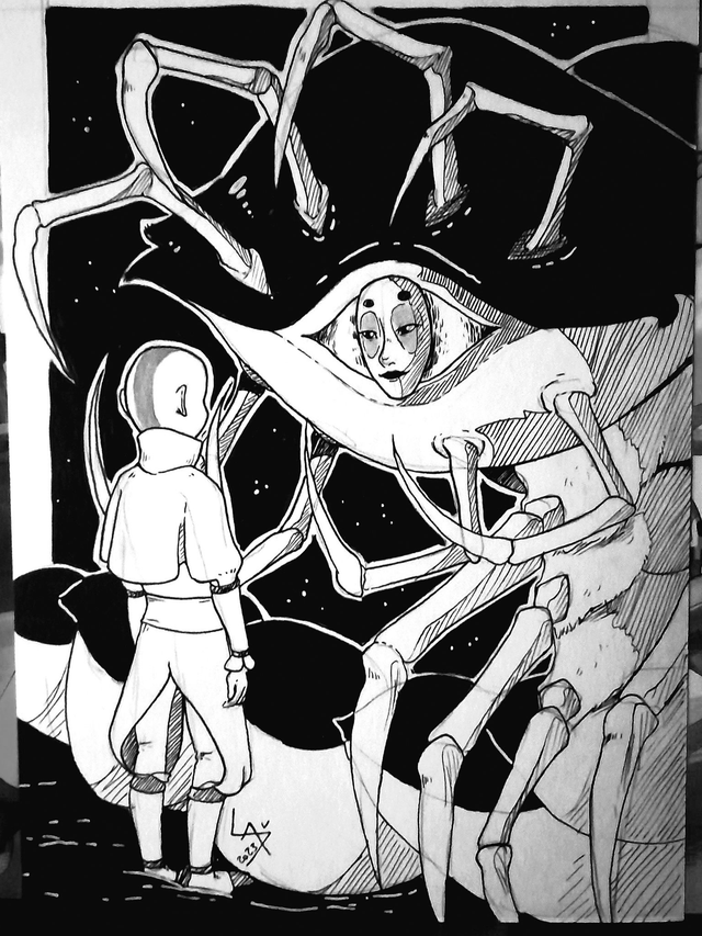 Original Art - Dangerous (Inktober 2023) (1)