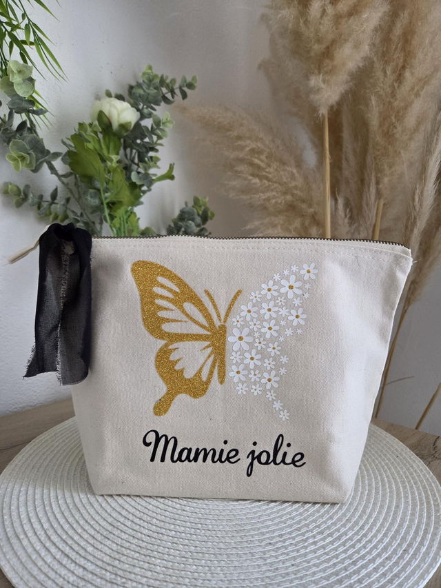 Trousse &quot;Papillon - Mamie jolie&quot;