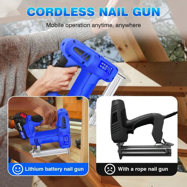 2-in-1 Electric Nail Gun Heavy And Staple Gun