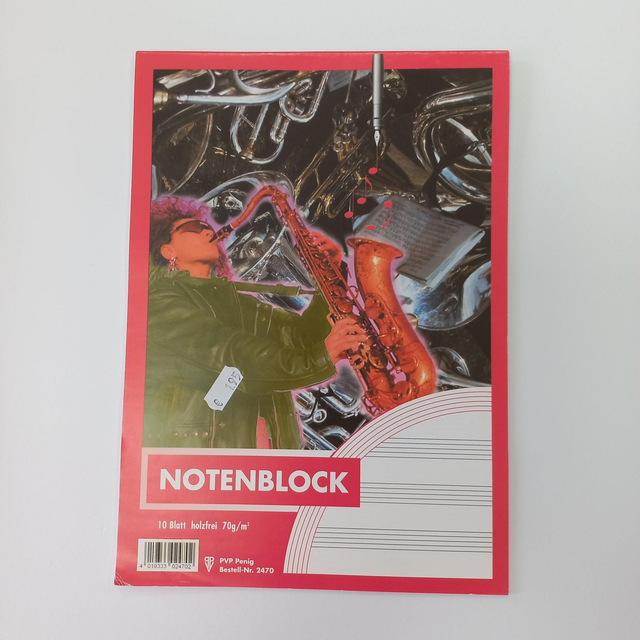 Notenblock A4 10 Blatt