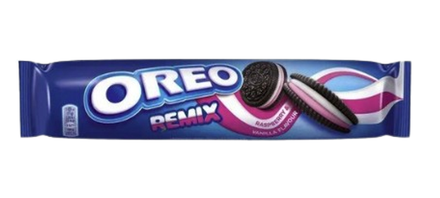 Oreo Remix Framboise et Vanille 157 Gr ( le paquet )