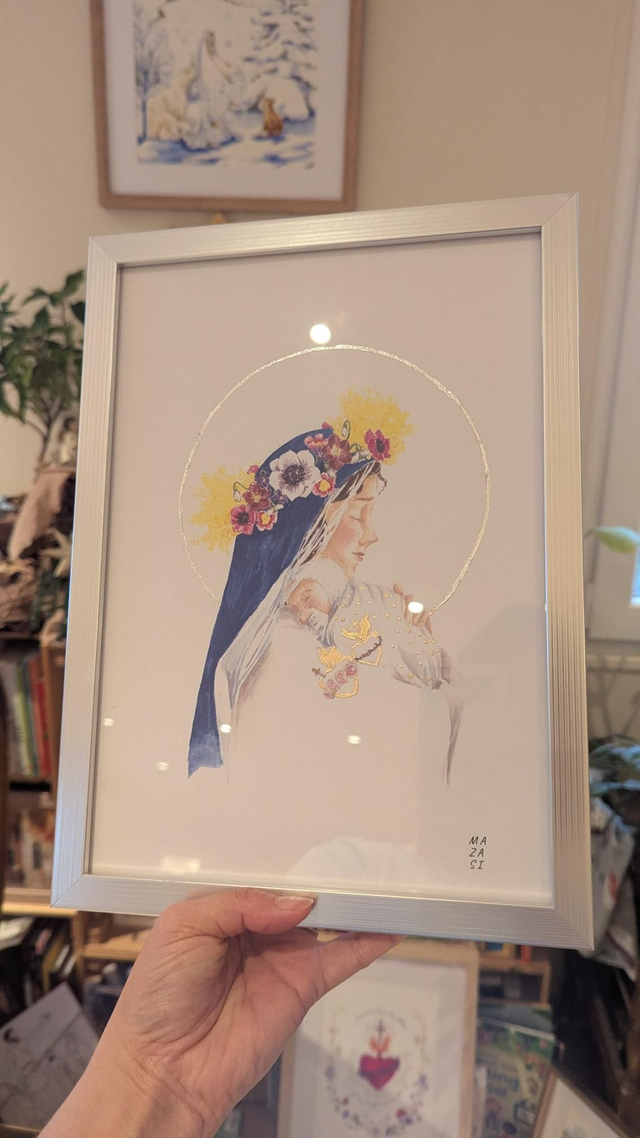 Affiche dorure +cadre