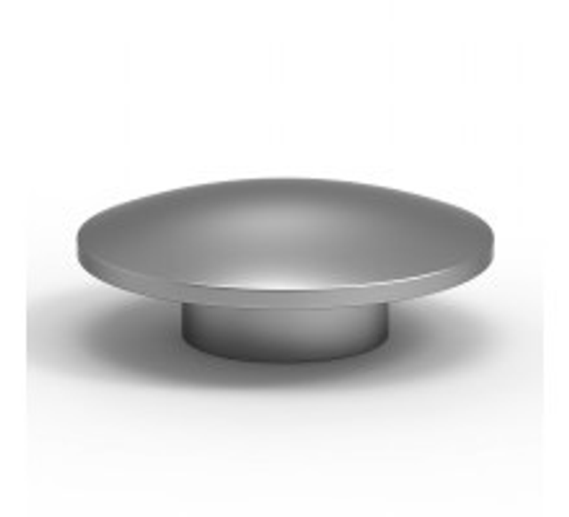 Záslepka na stojku 40mm imitace nerez