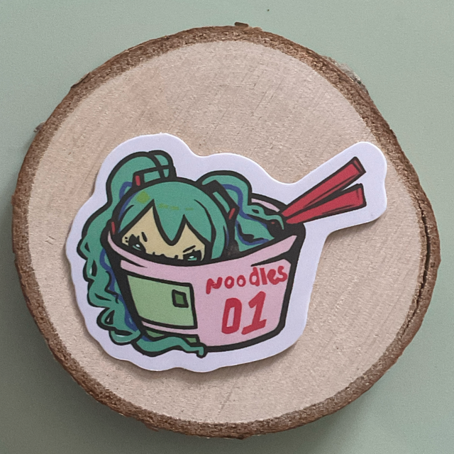 Miku noodles sticker