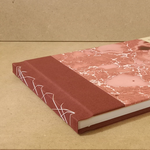 Carnet à dessin Rose/Marbré