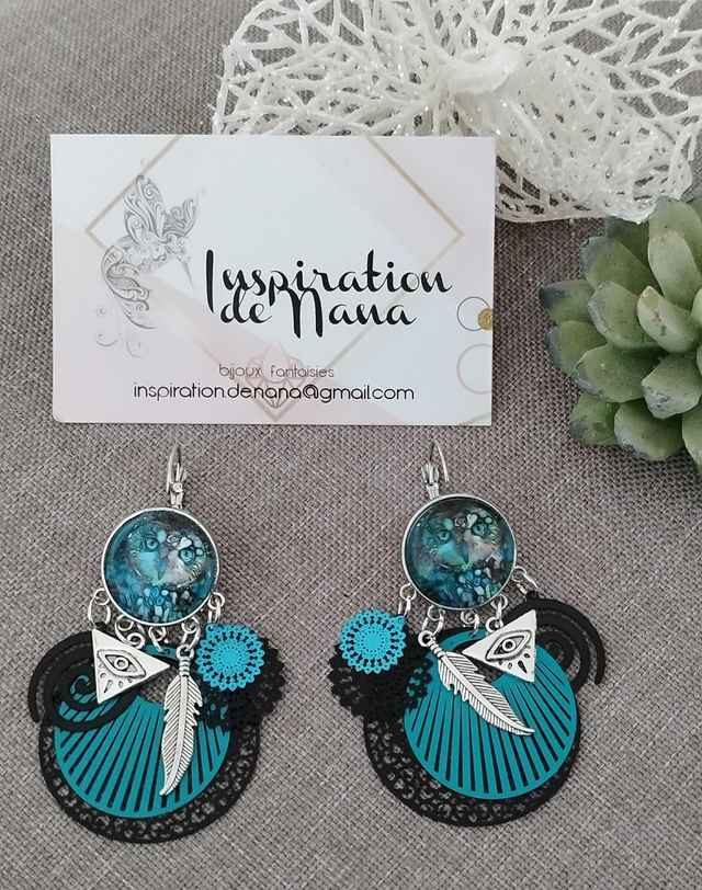 Boucles d'oreilles dormeuses fantaisies 