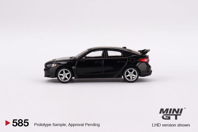 MGT00585 Mini GT 1/64 Honda Civic Type R Crystal Black Pearl 2023 W/ Advan GT Wheel (RHD)