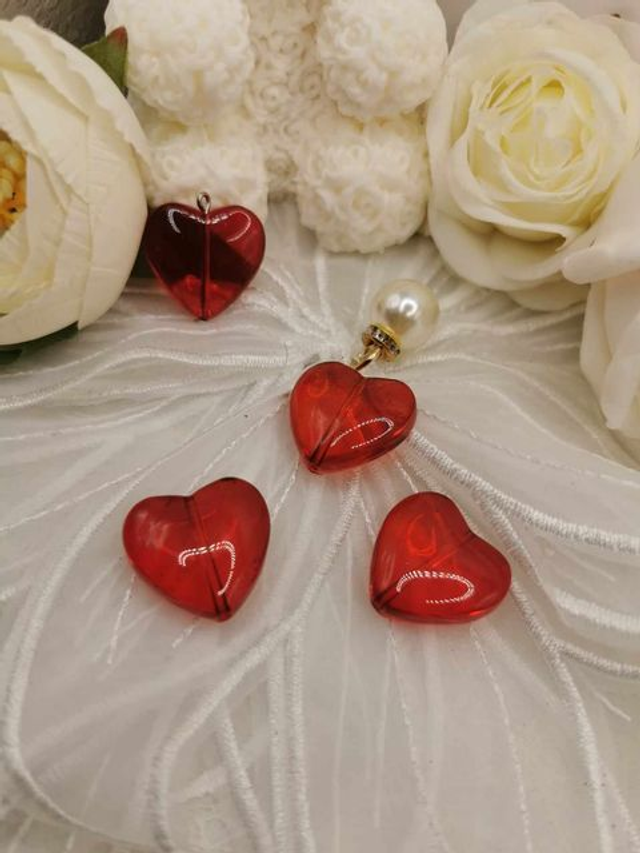 Pendentif Cœur en Verre