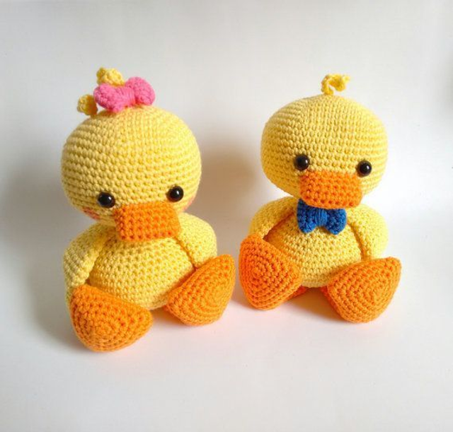 Patinho Amigurumi Tina e Teo