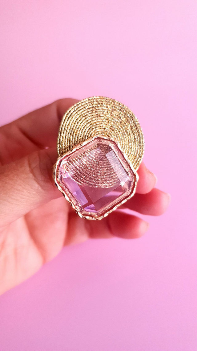 Broche Tourbillons lilas