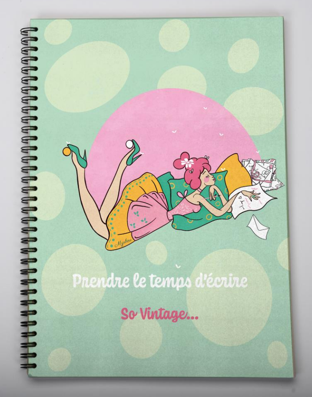 Carnet ligné A4 illustré de la marque Pepeuf