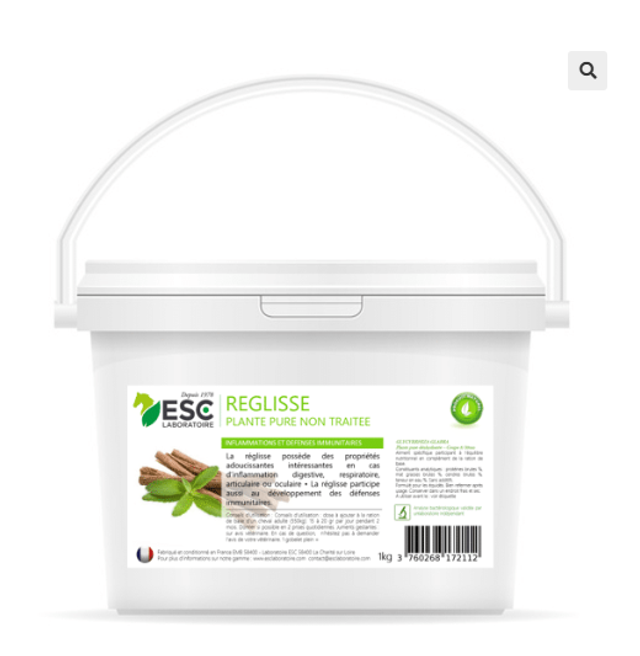 REGLISSE – Estomac et respiration cheval – Plante pure