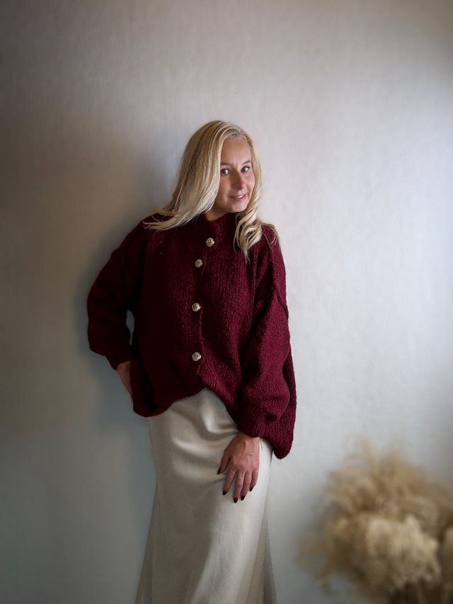 Bordeaux Cardigan Stella