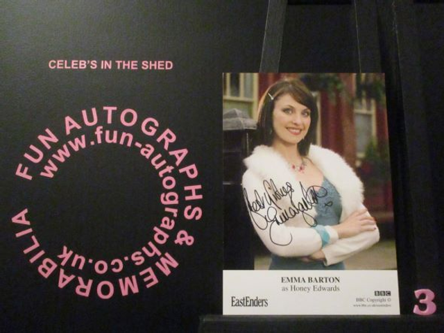 Emma Barton (Honey Edwards) Authentic Autographed EastEnders 6x4 Cast Card (3)