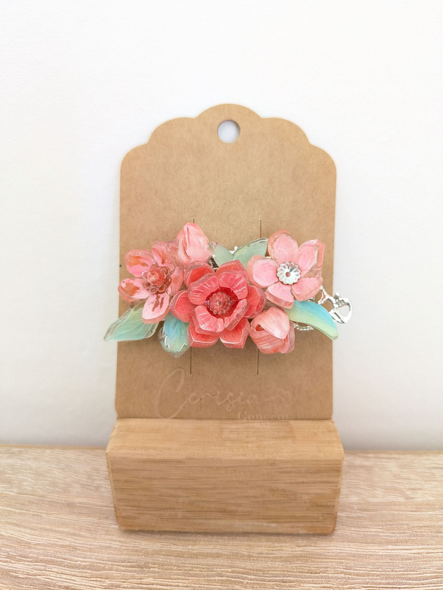 Barrette Bouquet rouge