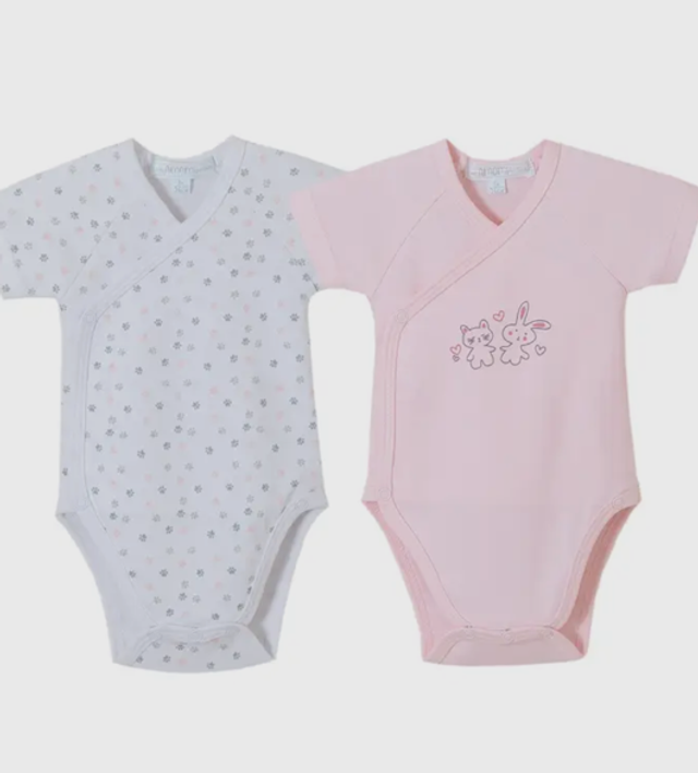 Set body bimba - 2 pz 100% cotone